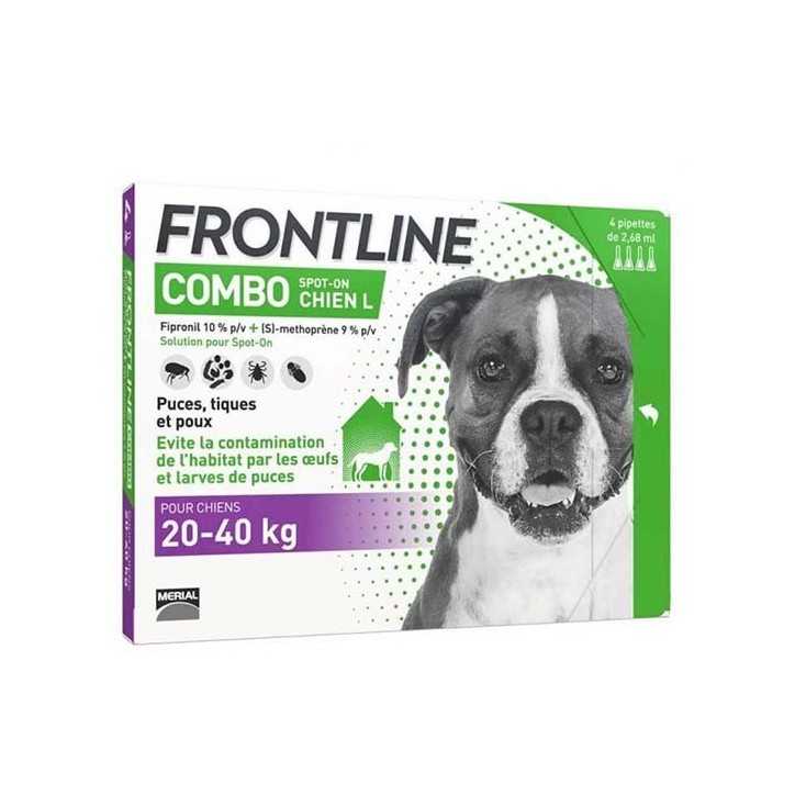 Frontline Combo - Pipettes 2en1 antiparasitaires pour chiens