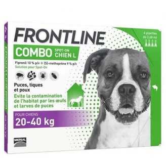 Frontline Combo - Pipettes 2en1 antiparasitaires pour chiens  