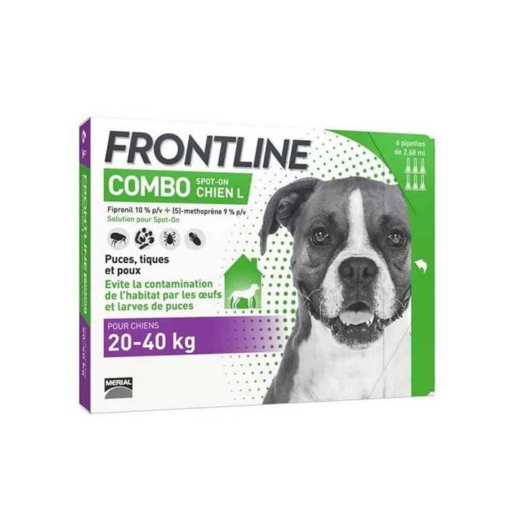 Frontline Combo - Pipettes 2en1 antiparasitaires pour chiens