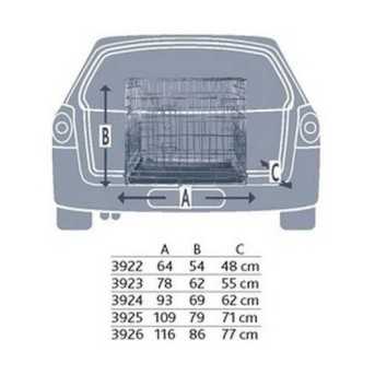 Cage de transport pliante en metal 