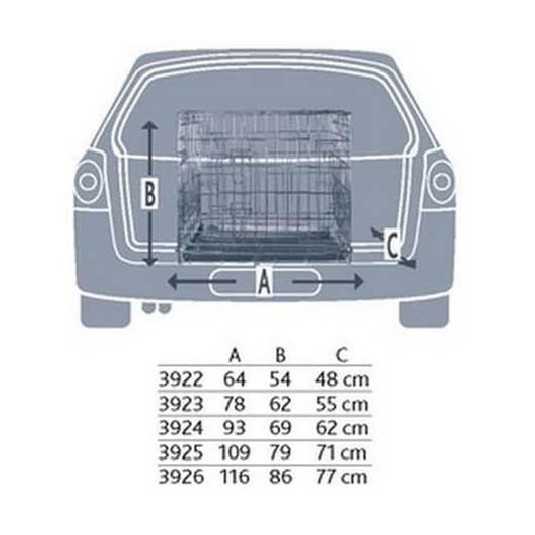 Cage de transport pliante en metal 