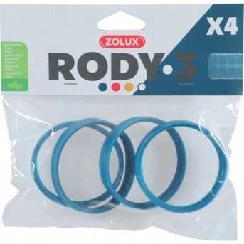 Anneaux de connexion de cages pour rongeurs RODY3 Bleu x4