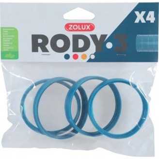 Anneaux de connexion de cages pour rongeurs RODY3 Bleu x4 