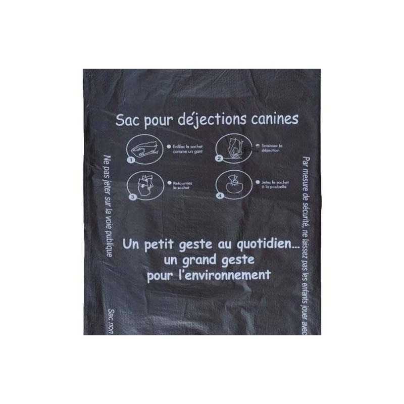 Lot de 500 sacs gants pour dejections canines compatibles Rossignol & IPC Environnement 