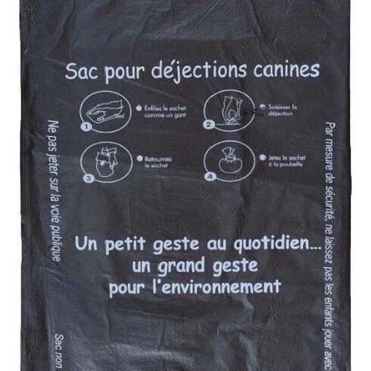 Lot de 500 sacs gants pour dejections canines compatibles Rossignol & IPC Environnement 