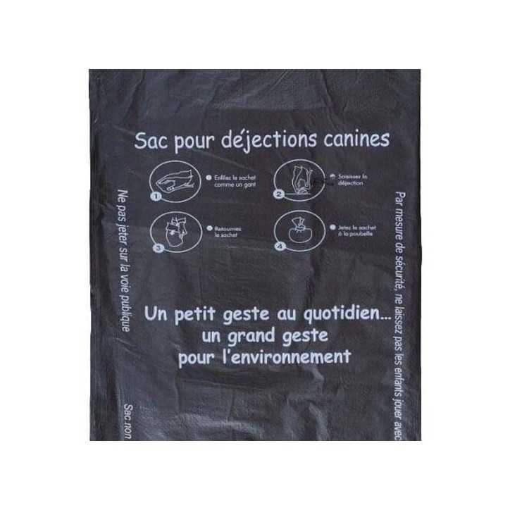 Lot de 500 sacs gants pour dejections canines compatibles Rossignol & IPC Environnement