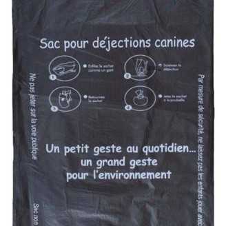 Lot de 500 sacs gants pour dejections canines compatibles Rossignol & IPC Environnement 