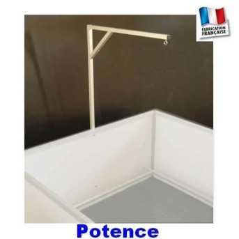 Potence a lampe chauffante