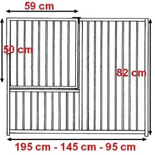 Enclos pour chiots et petites races 82 cm