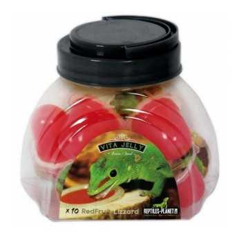 REPTILES PLANET Nourriture pour lezards Vita Jelly (Red Fruit Lizzard) 10 pieces