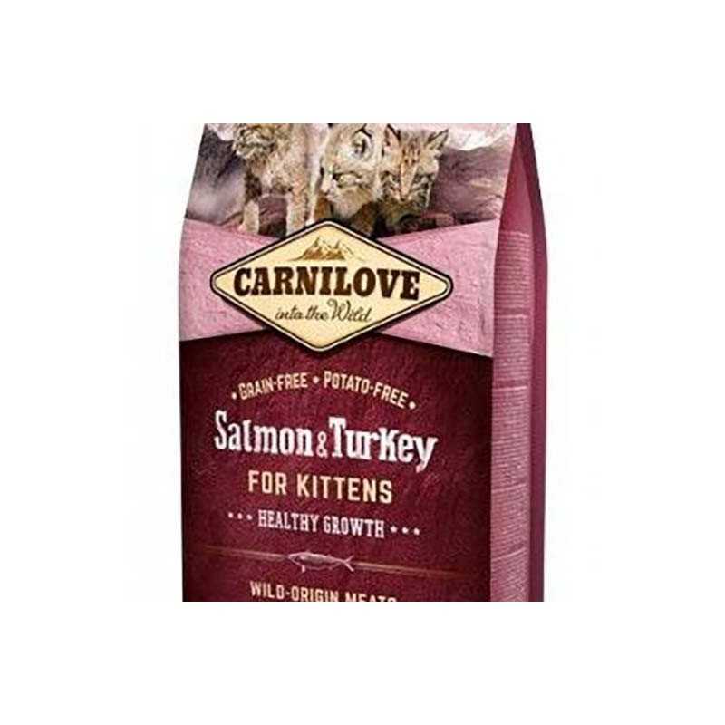 Carnilove Saumon et Dinde croquettes pour chatons 