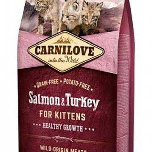 Carnilove Saumon et Dinde croquettes pour chatons 