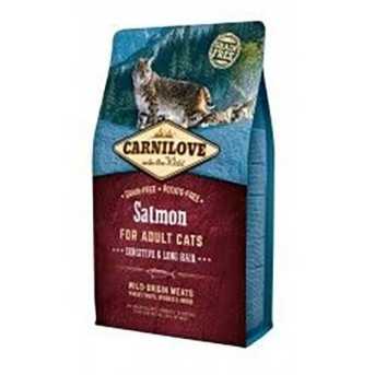 Carnilove Saumon croquettes pour chat sensible ou a poils longs