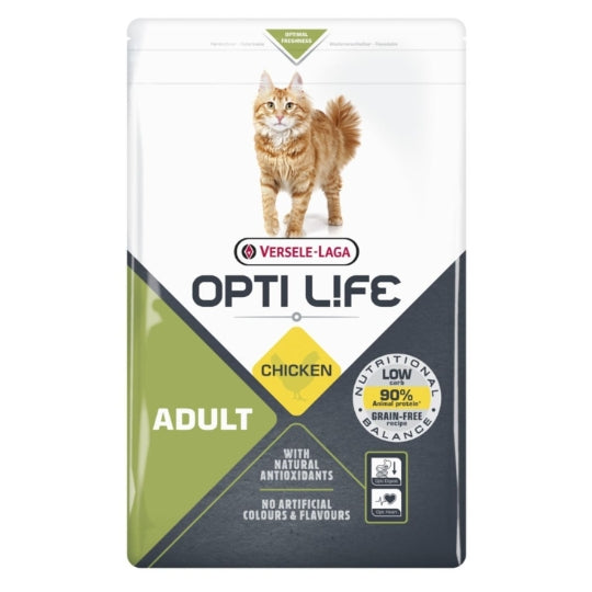 Opti life Adult Chicken Versele Laga - Croquette pour chat - 2,5kg