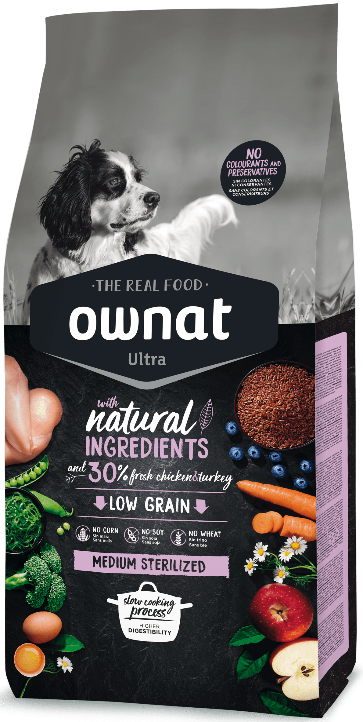 Ownat Ultra Medium sterilised croquettes pour chien