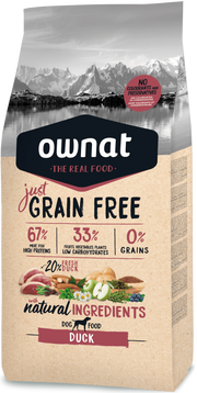 Ownat Grain Free Just Duck croquettes pour chien