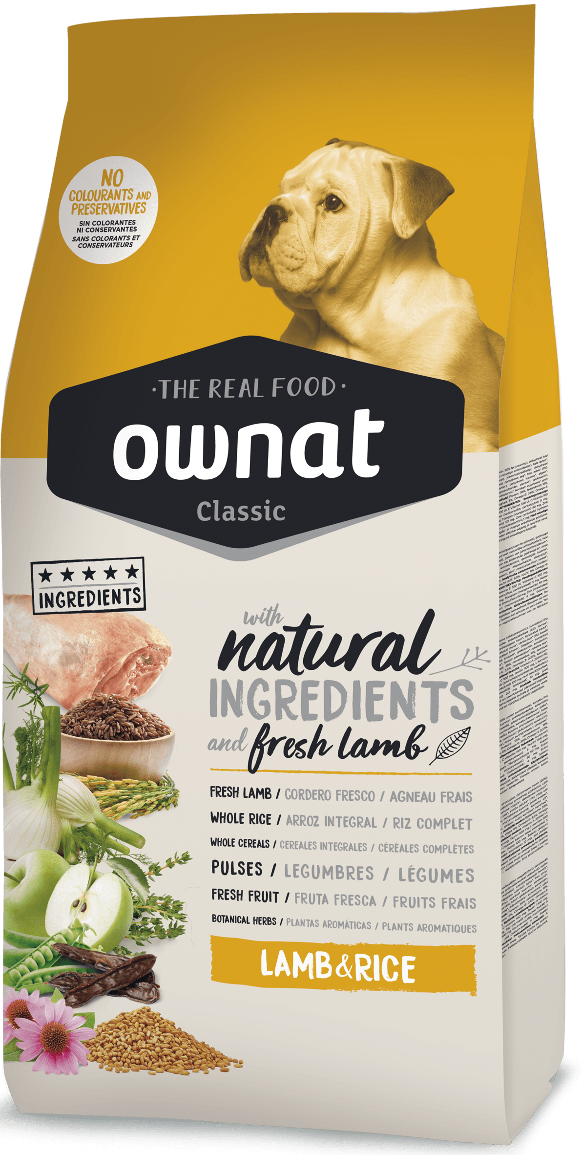 Ownat Classic lamb & rice croquettes pour chien
