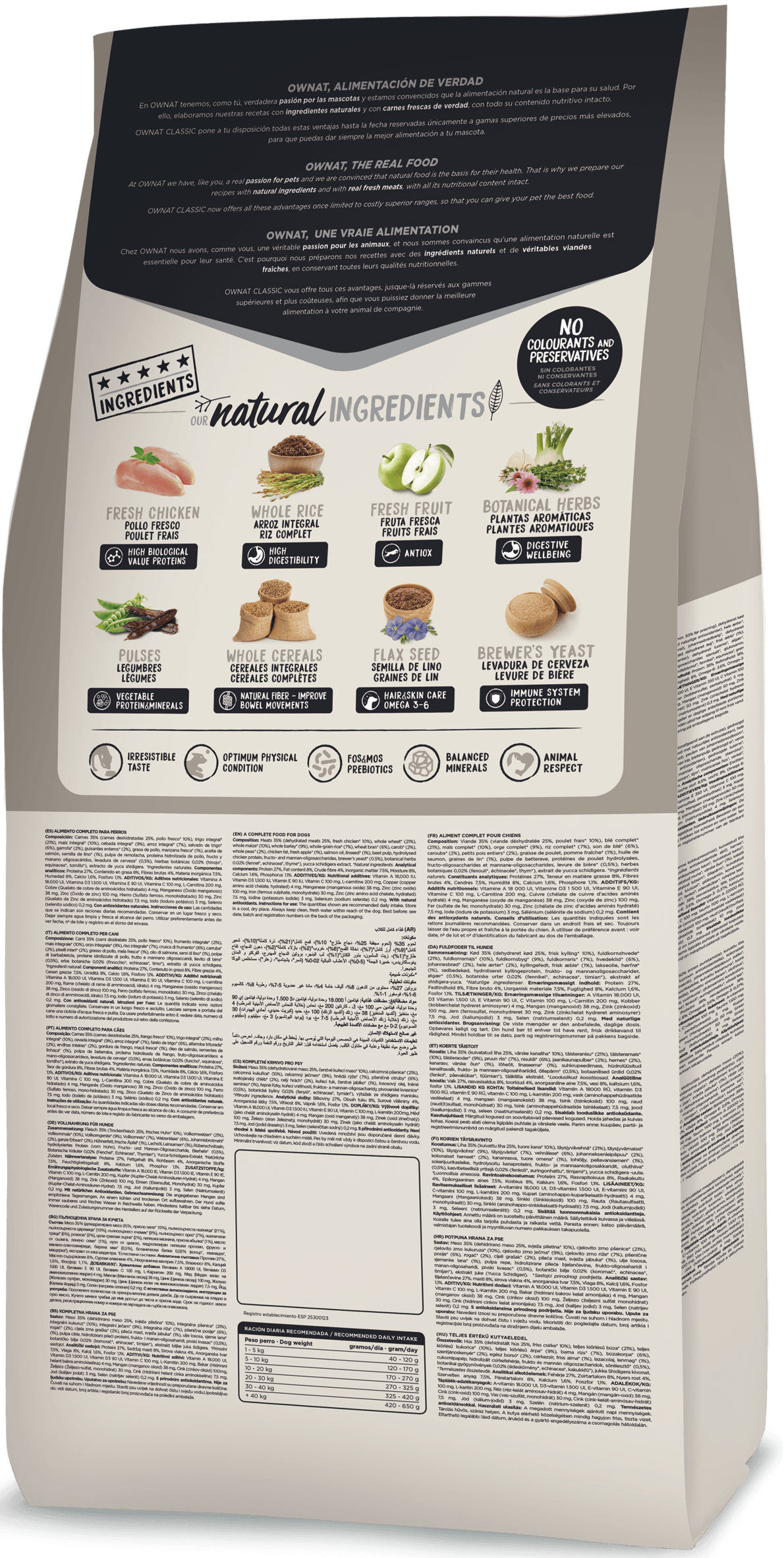 Ownat Classic light croquettes pour chien
