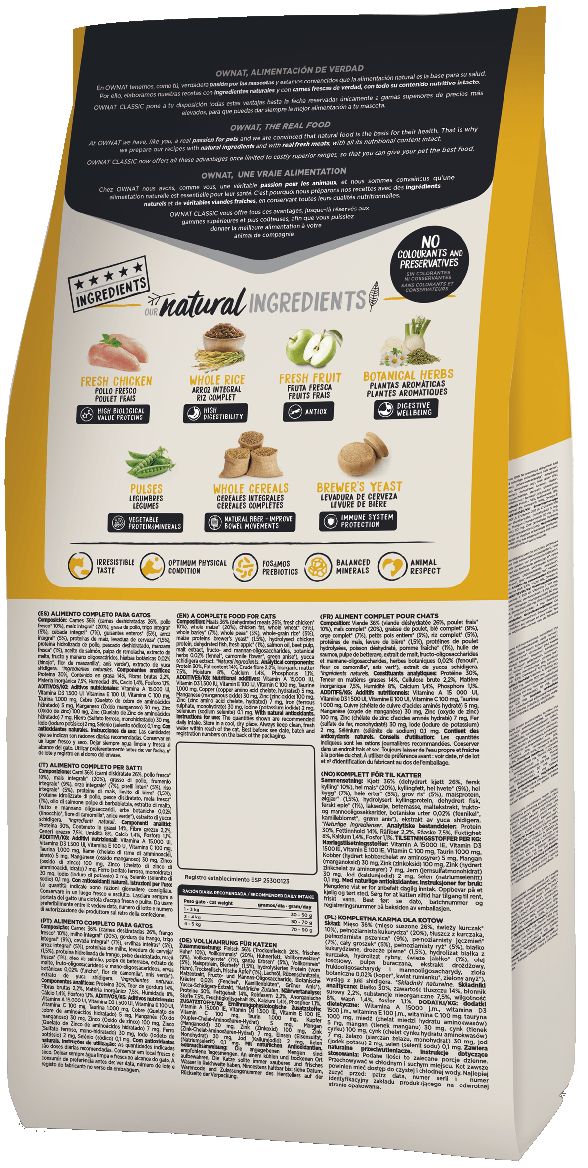 Ownat Classic daily care croquettes pour chat