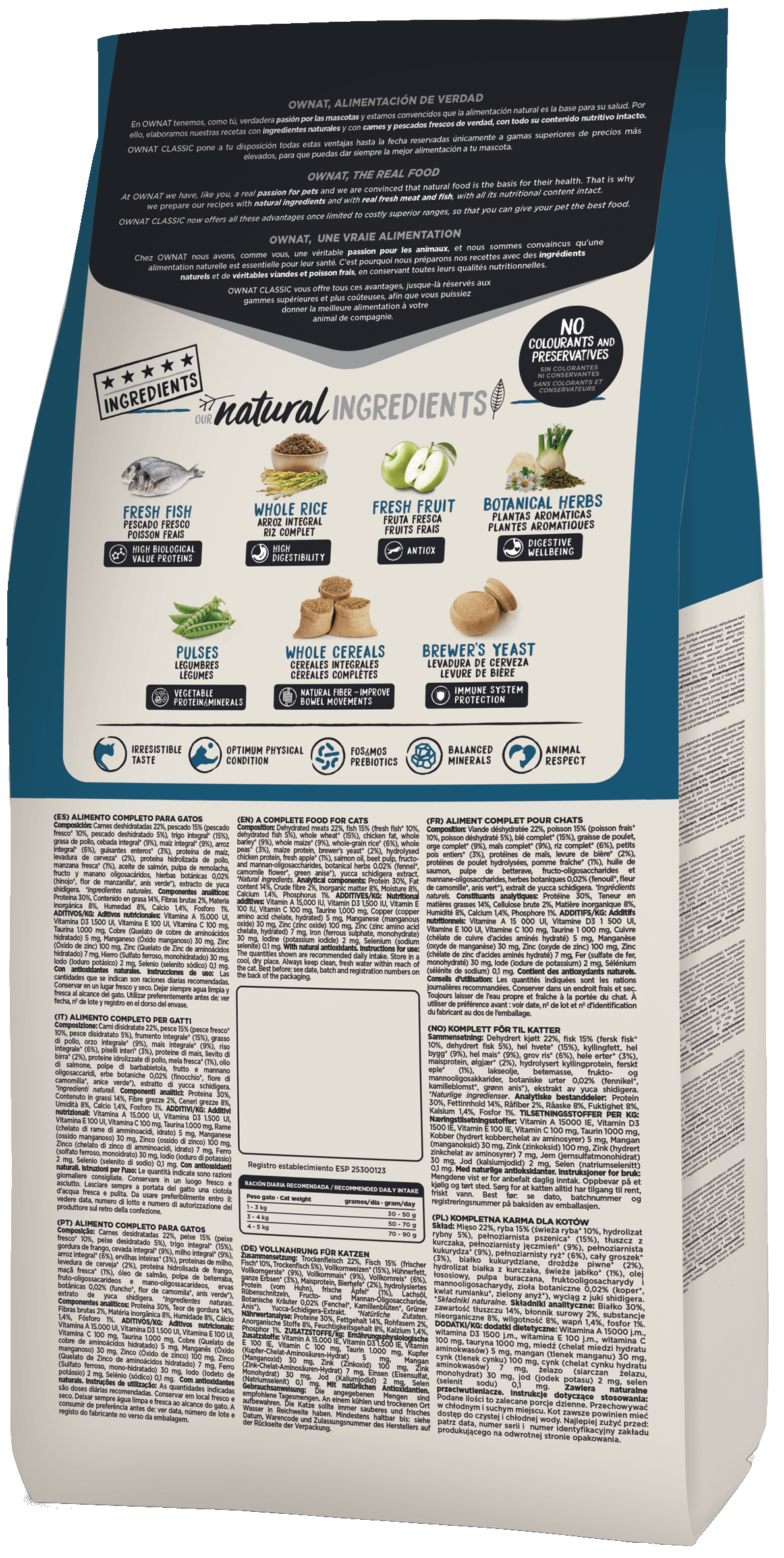 Ownat Classic fish croquettes pour chat