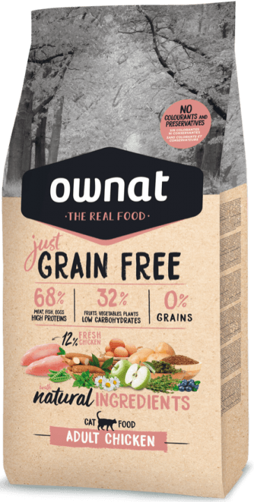 Ownat Just adult chicken croquettes pour chat