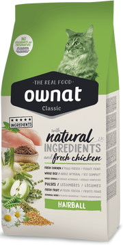 Ownat Classic hairball croquettes pour chat