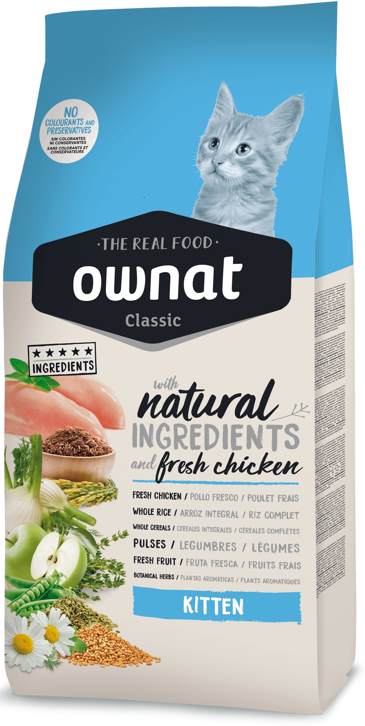 Ownat Classic kitten croquettes pour chaton