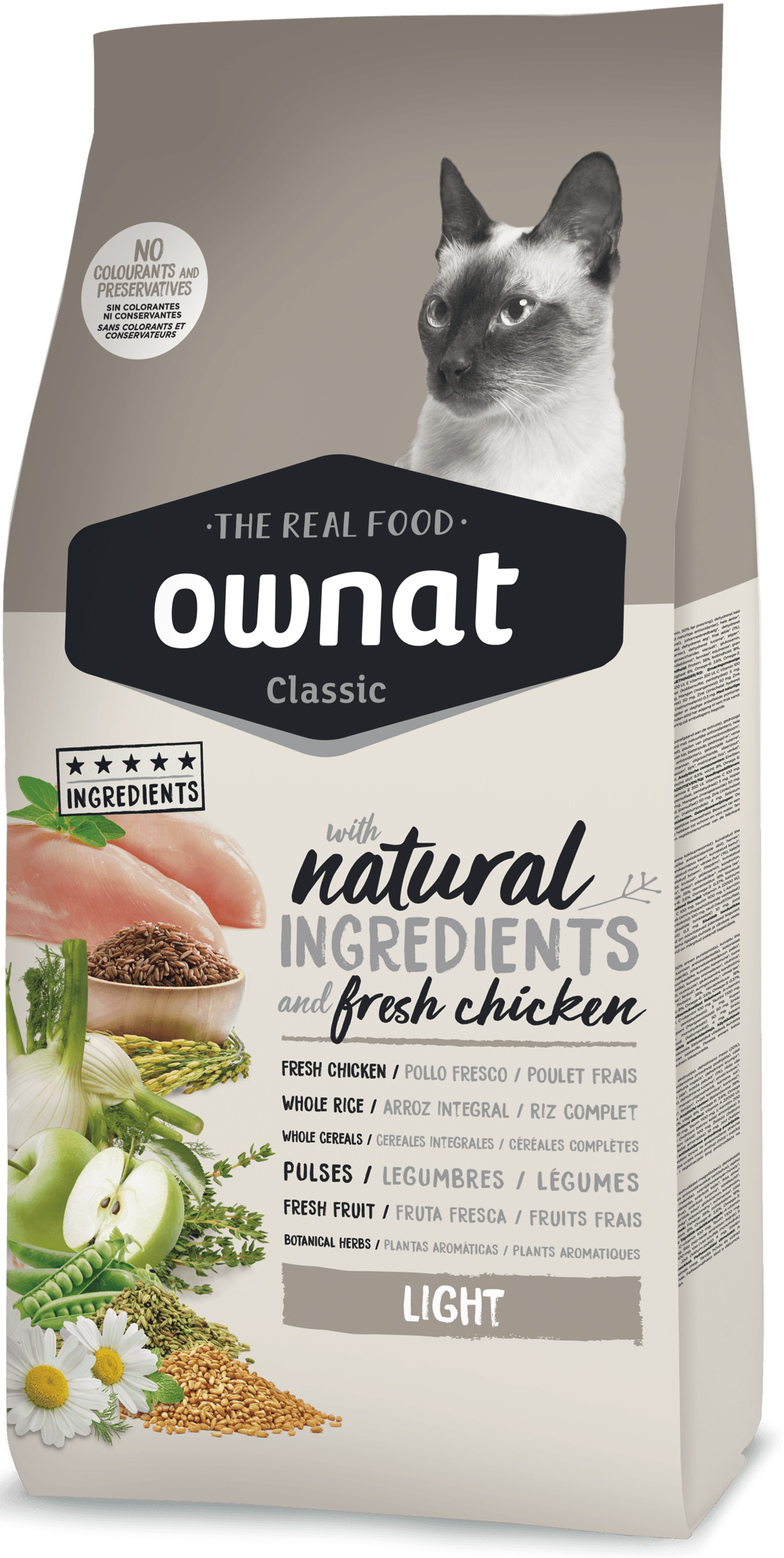 Ownat Classic light croquettes pour chat