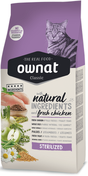 Ownat Classic sterilized croquettes pour chat sterilise