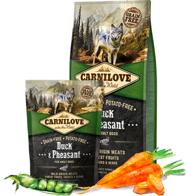 Carnilove Canard et Faisan croquettes pour chien