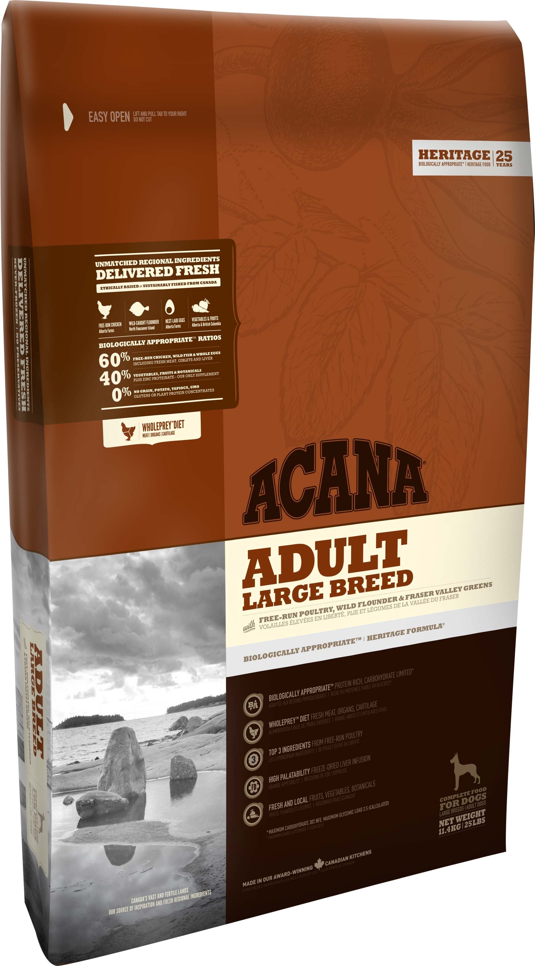 Acana Heritage Adult Large Dog croquettes pour chien