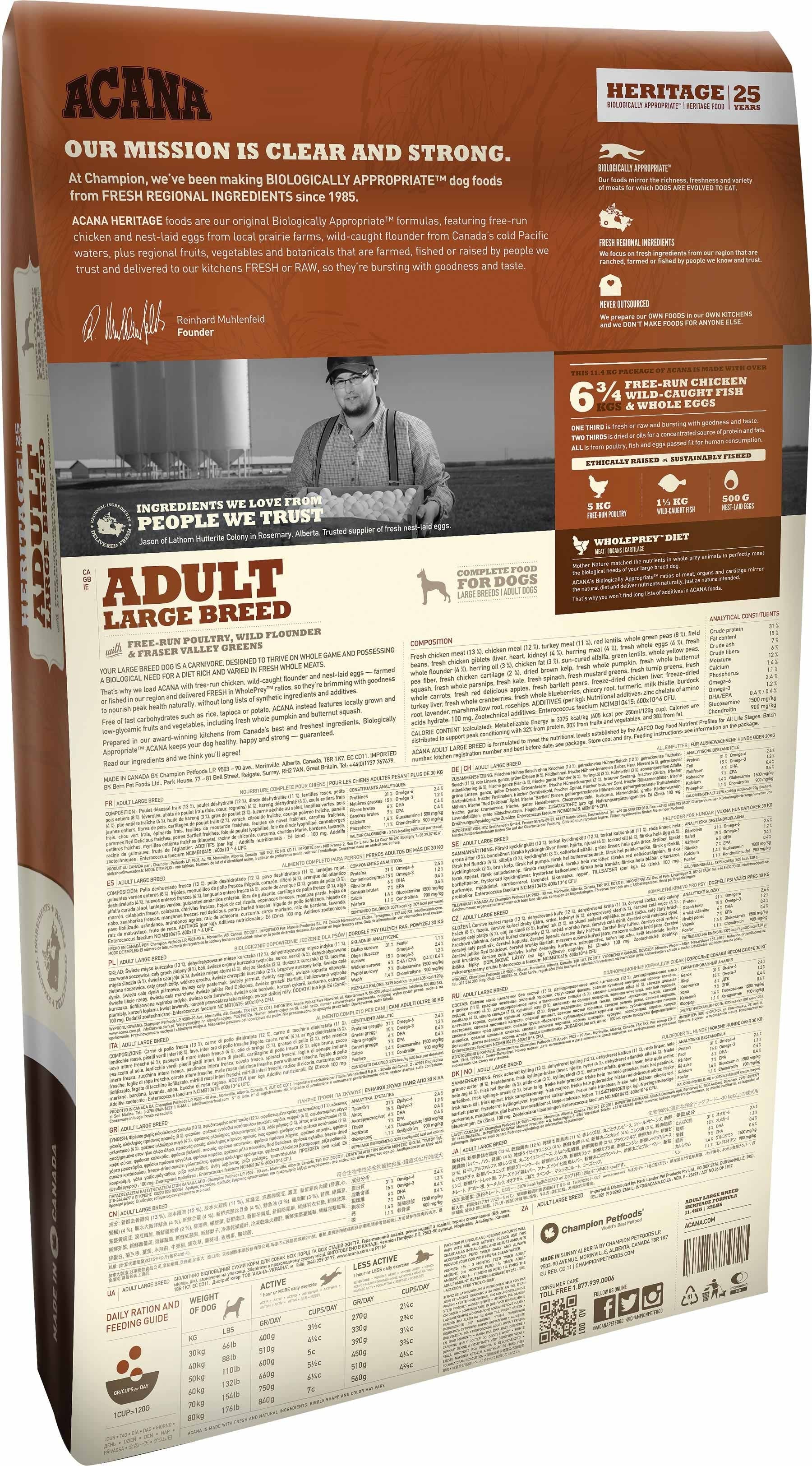 Acana Regionals Ranchlands croquettes pour chien