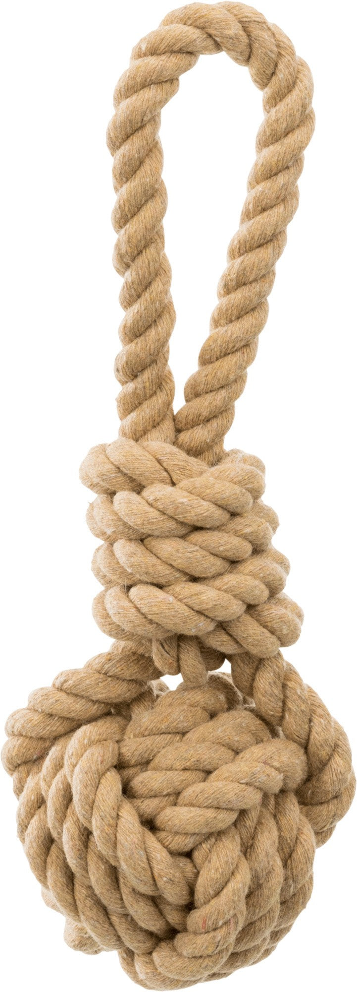 Corde de jeu avec balle tressee