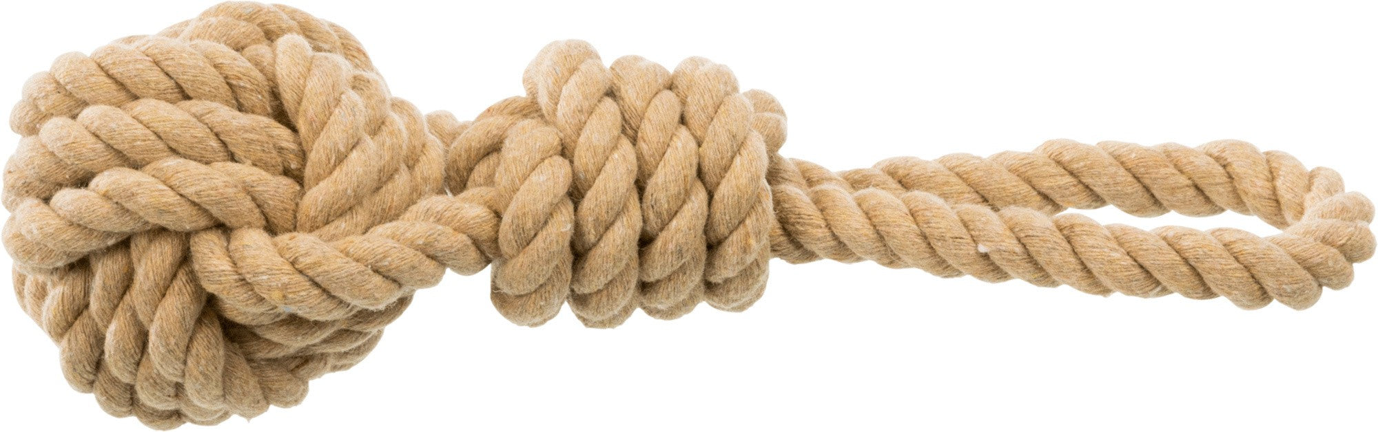 Corde de jeu avec balle tressee