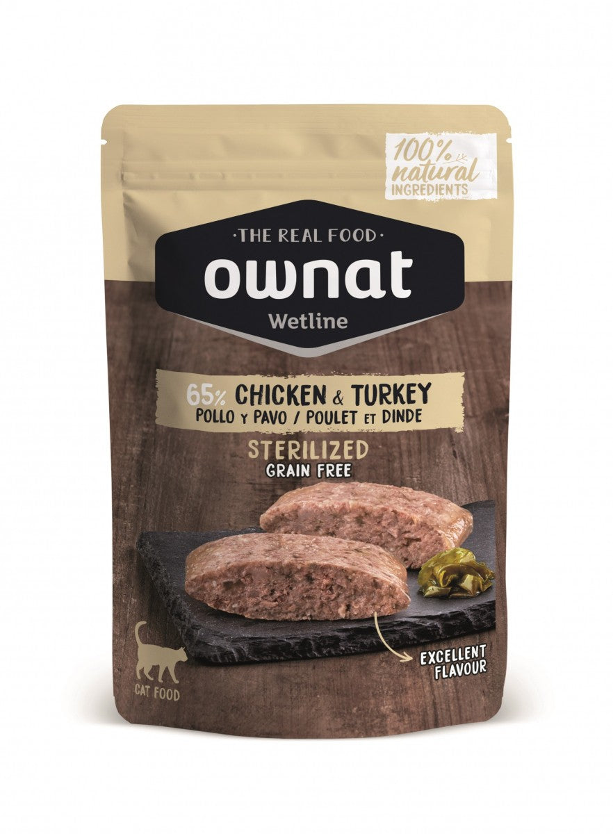 Ownat grain free Chat stérilisé poulet et dinde