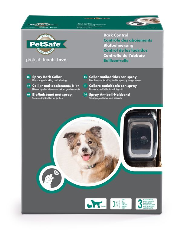 Cynnoteck Collier réglable anti aboiement par spray pour chiens