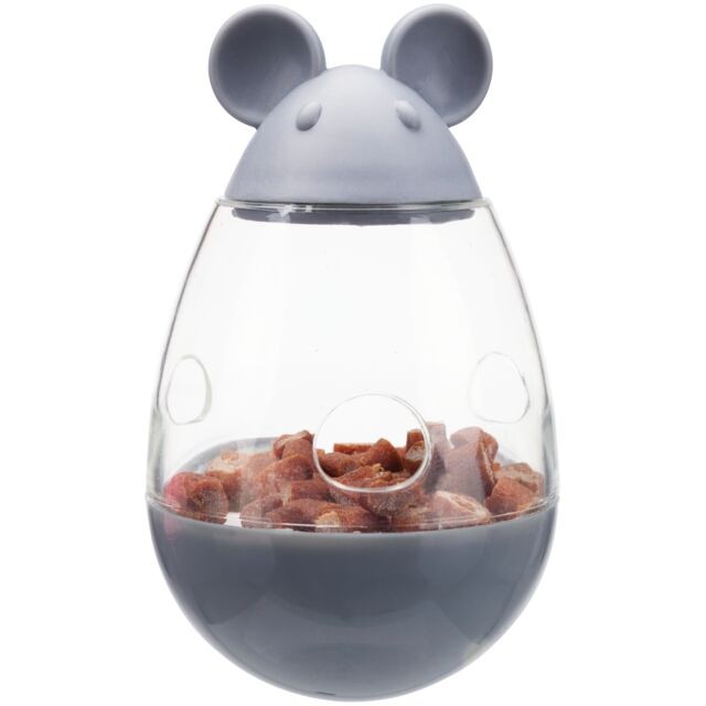 Jouet distributeur de friandises pour chats et chatons forme souris