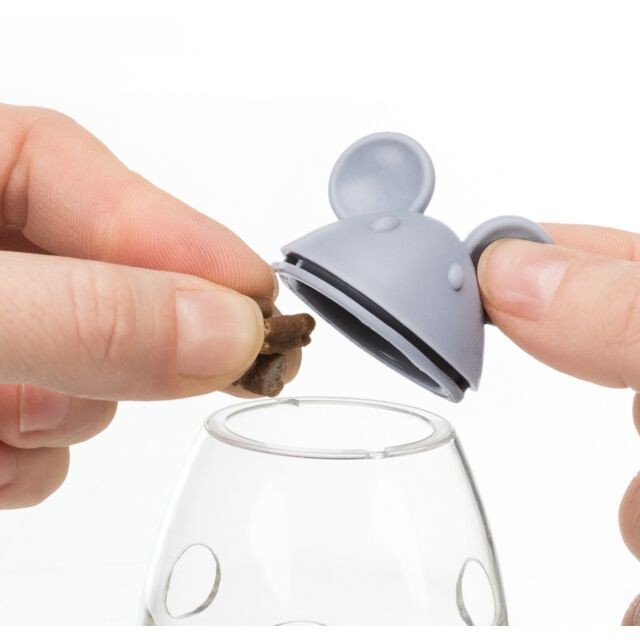 Jouet distributeur de friandises pour chats et chatons forme souris