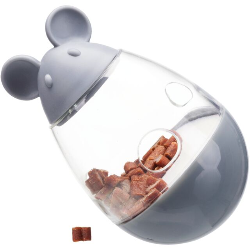 Jouet distributeur de friandises pour chats et chatons forme souris