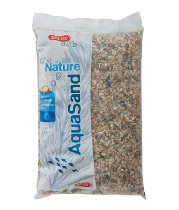 Sable pour Aquarium Naturel Nat Quartz Gros AQUASAND 5kg