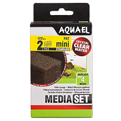 Cartouche de mousse filtrante standard pour aquarium AQUAEL Pat mini 2 pcs