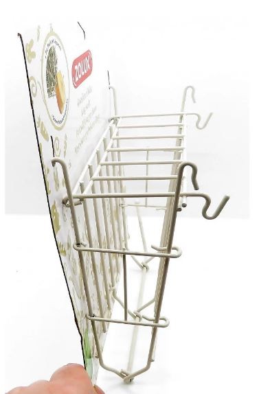 Zolux Ratelier à foin en métal beige 20 x 6 x 18 cm