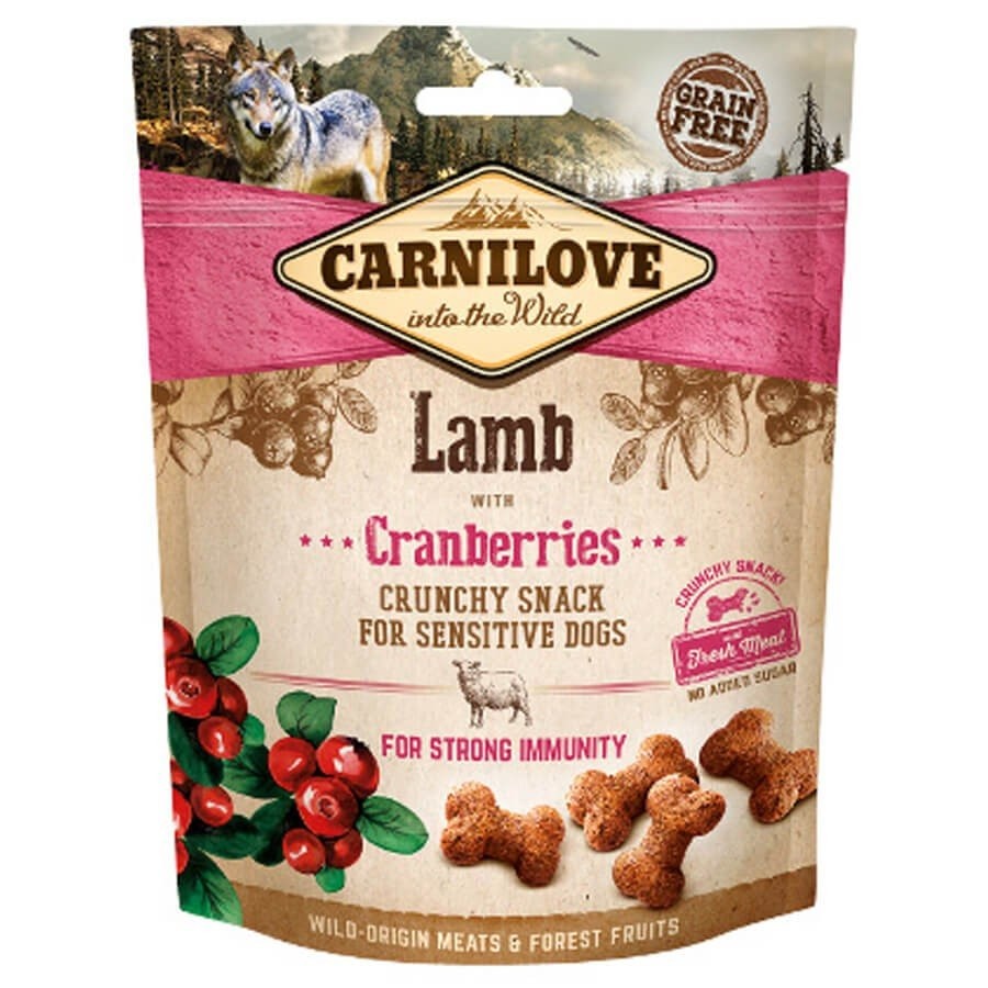 Carnilove Friandise pour chiens sensibles à l'agneau et aux cranberries