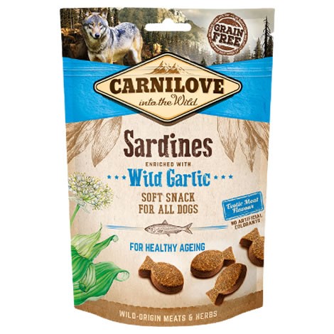 Carnilove Friandise pour chien à la sardine et à l'ail sauvage
