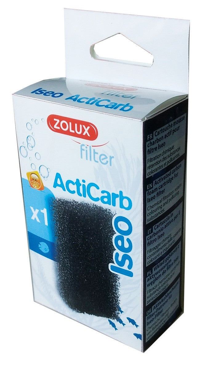 Zolux Acticarb Mousse filtrante au charbon pour aquarium ISEO