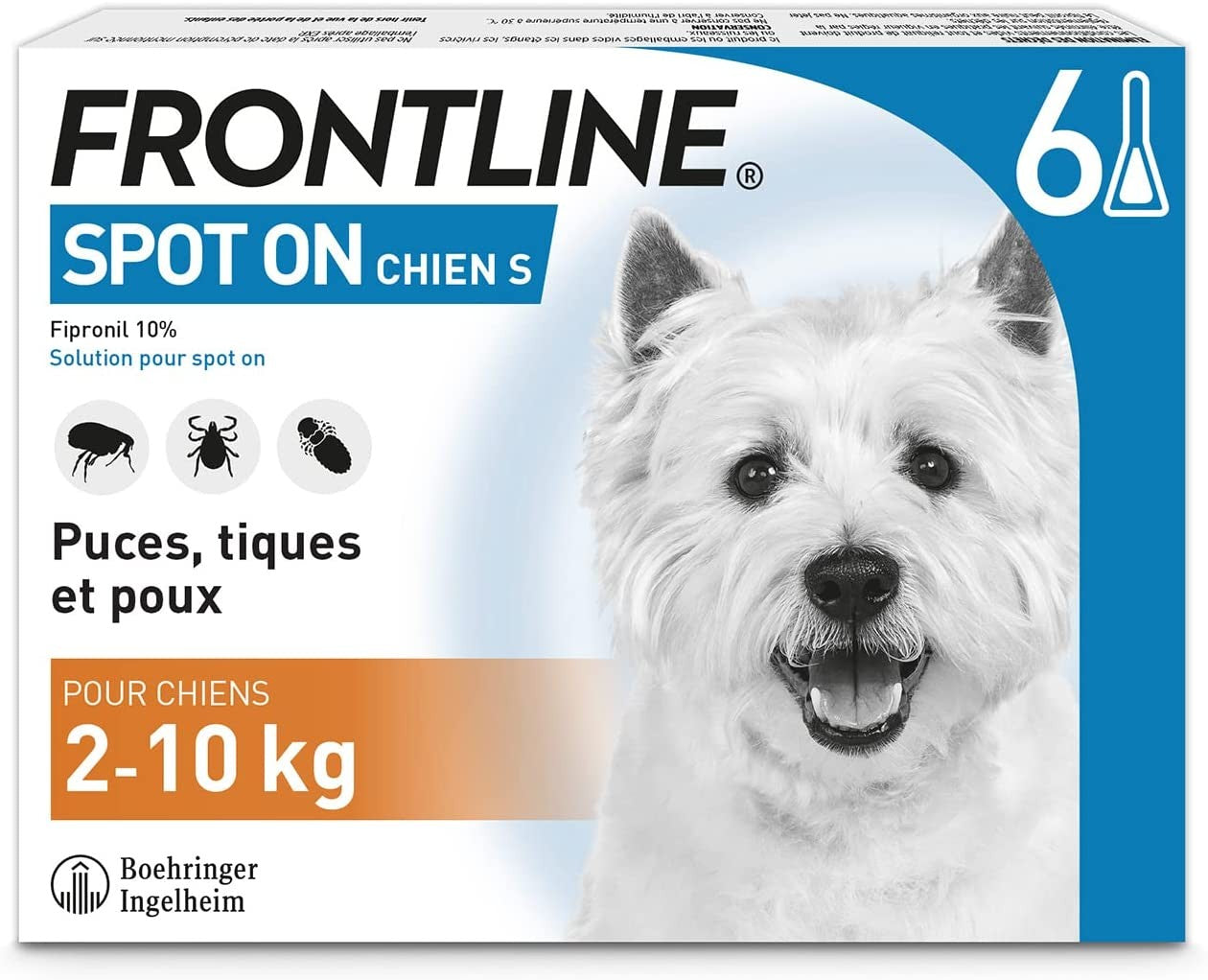 Frontline SpotOn Pipettes antiparasitaires pour chiens