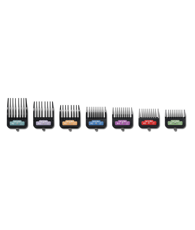 Andis - Set de 7 peignes pour tondeuse