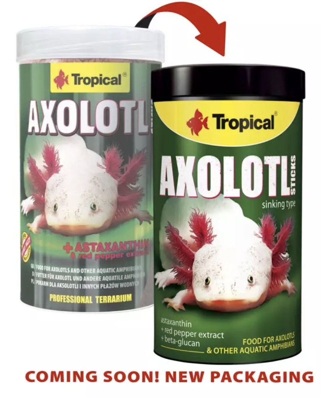 TROPICAL Axolotl Stick - Nourriture pour Axolote 250ml