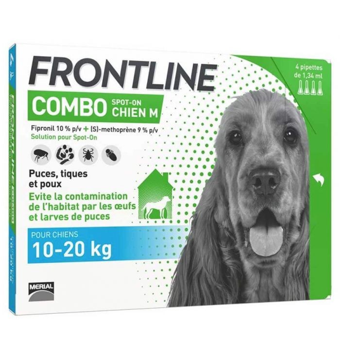 Frontline Combo - Pipettes 2en1 antiparasitaires pour chiens