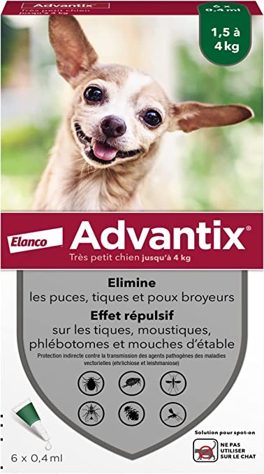 Advantix pipettes anti-puces et anti-tiques